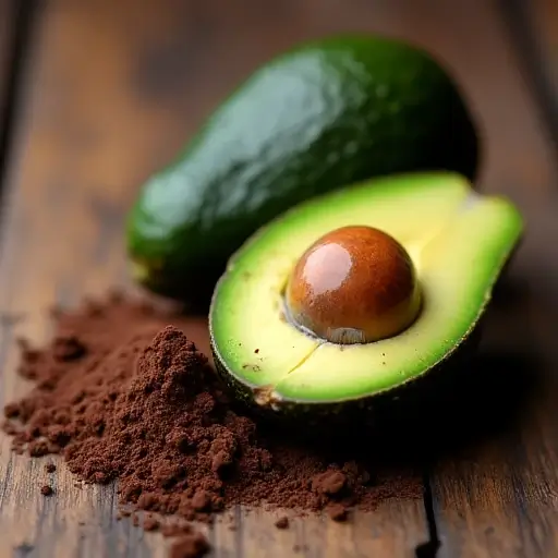 avocado and cocoa powder for no sugar mousse