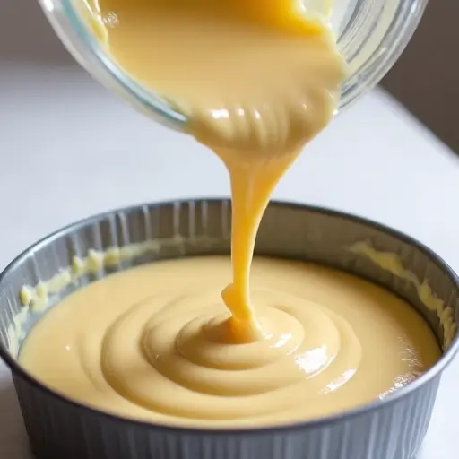  3 ingredient cottage cheese chocolate cake baking step
