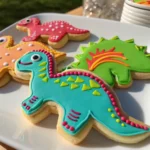 Cookies Dino colorful dinosaur-shaped cookies for fun baking