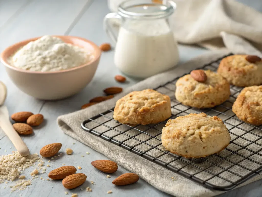 Almond flour Greek yogurt biscuit