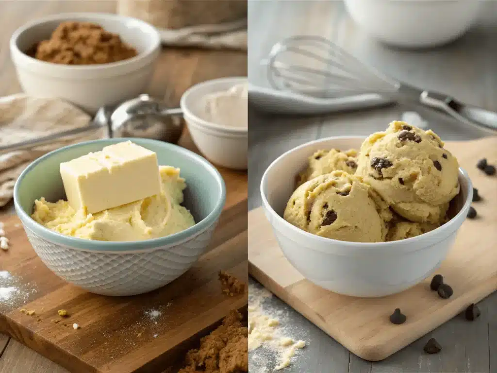 cookie dough made with mayo vs butter