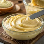 creamy coconut pastry cream in a bowl
