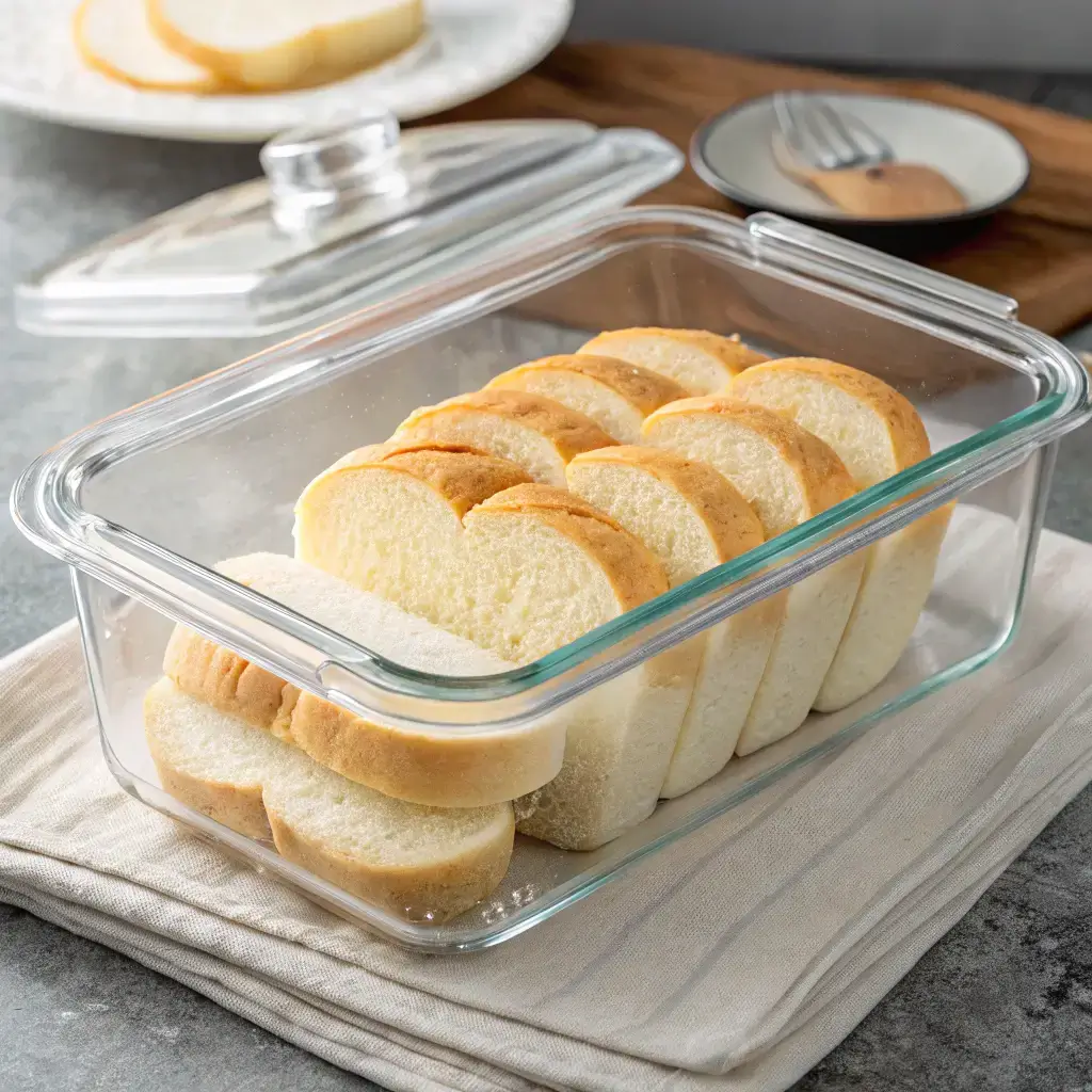 Storing cloud bread in an airtight glass container