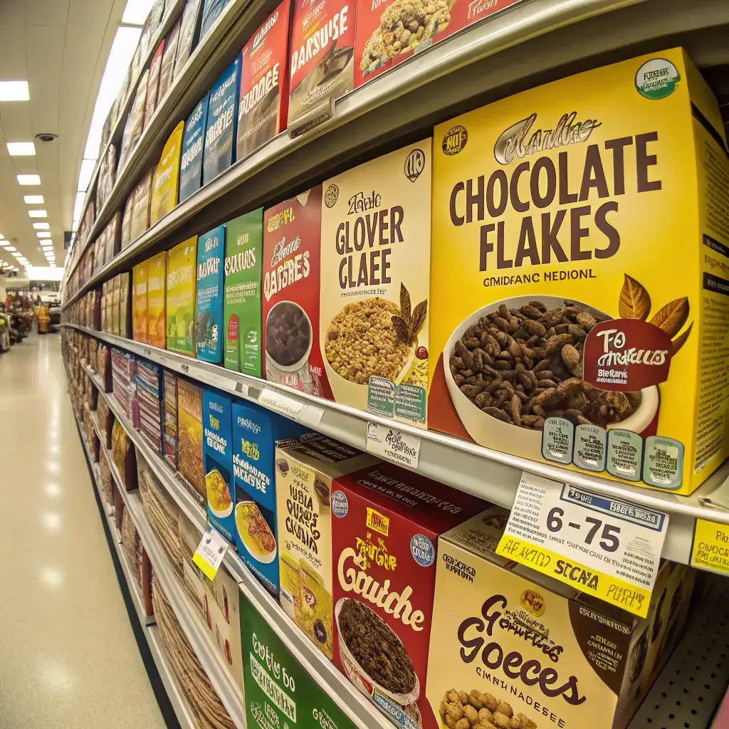 Gluten free chocolate cereal brands in grocery store