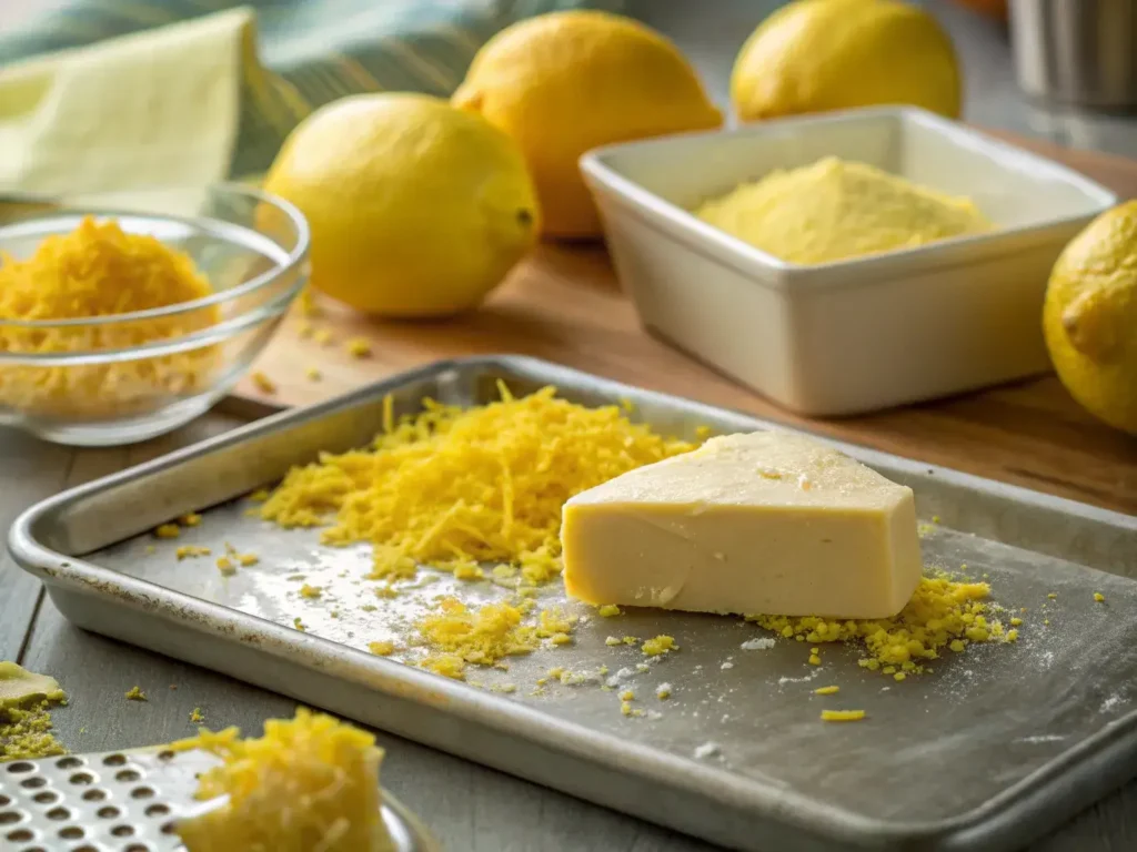 Making lemon sandwich biscuits step-by-step