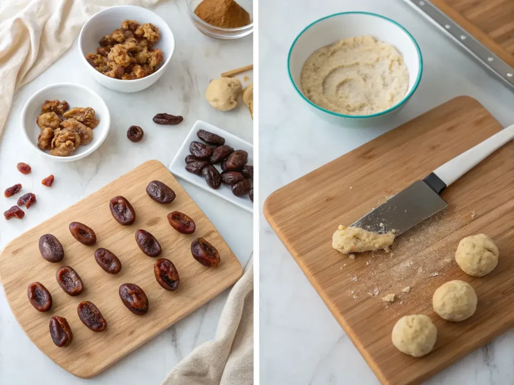 How to make healthy cookie dough stuffed dates