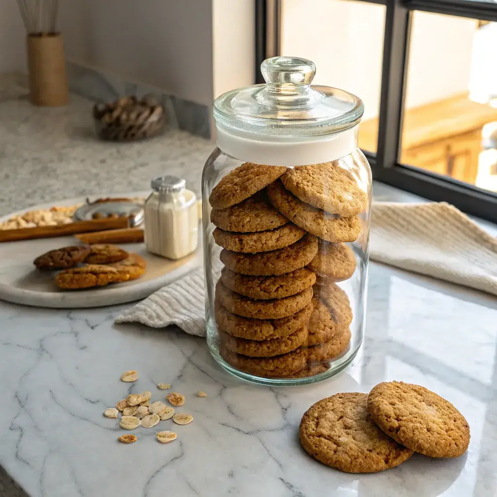 storing oatmeal cookies without butter