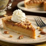 Macadamia nut cream pie with light whipped topping