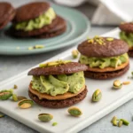 Dubai chocolate cookies with pistachio cream and phyllo