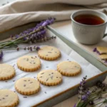 earl grey lavender cookies with tea