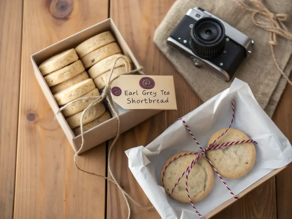 Earl Grey Tea Shortbread cookie gift box