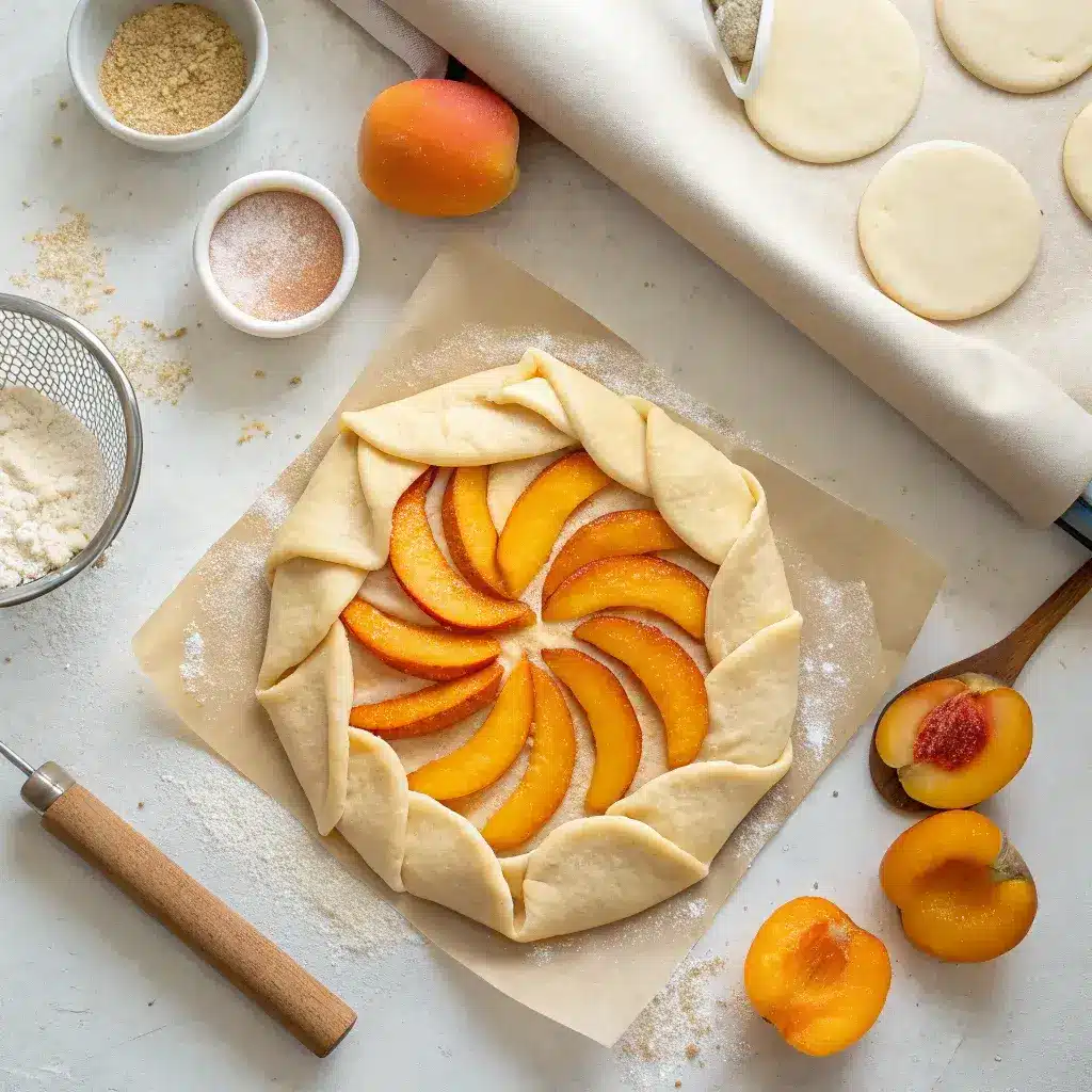preparing gluten-free fruit pastry