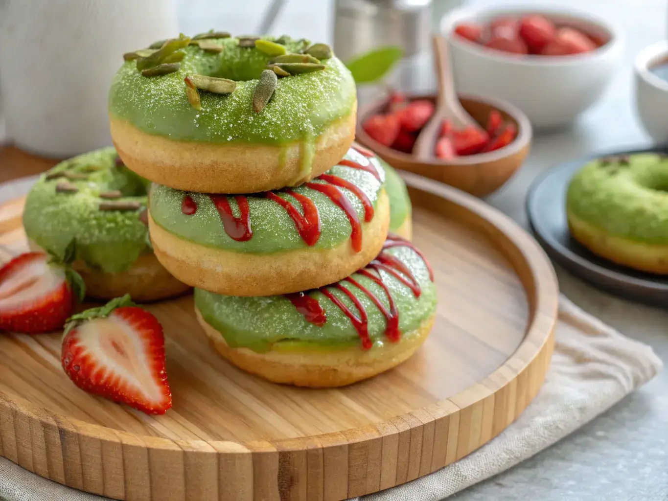 are mochi donuts gluten free with colorful glaze