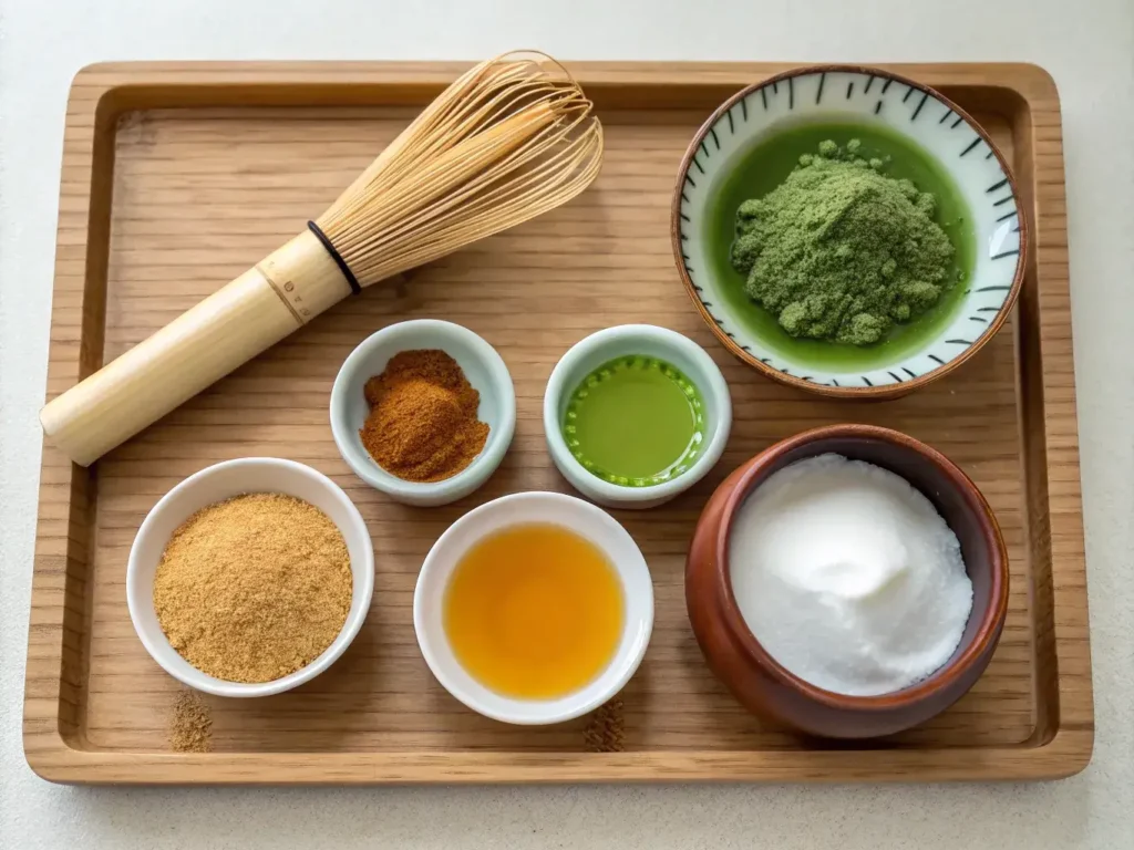 Natural sweeteners for raspberry matcha