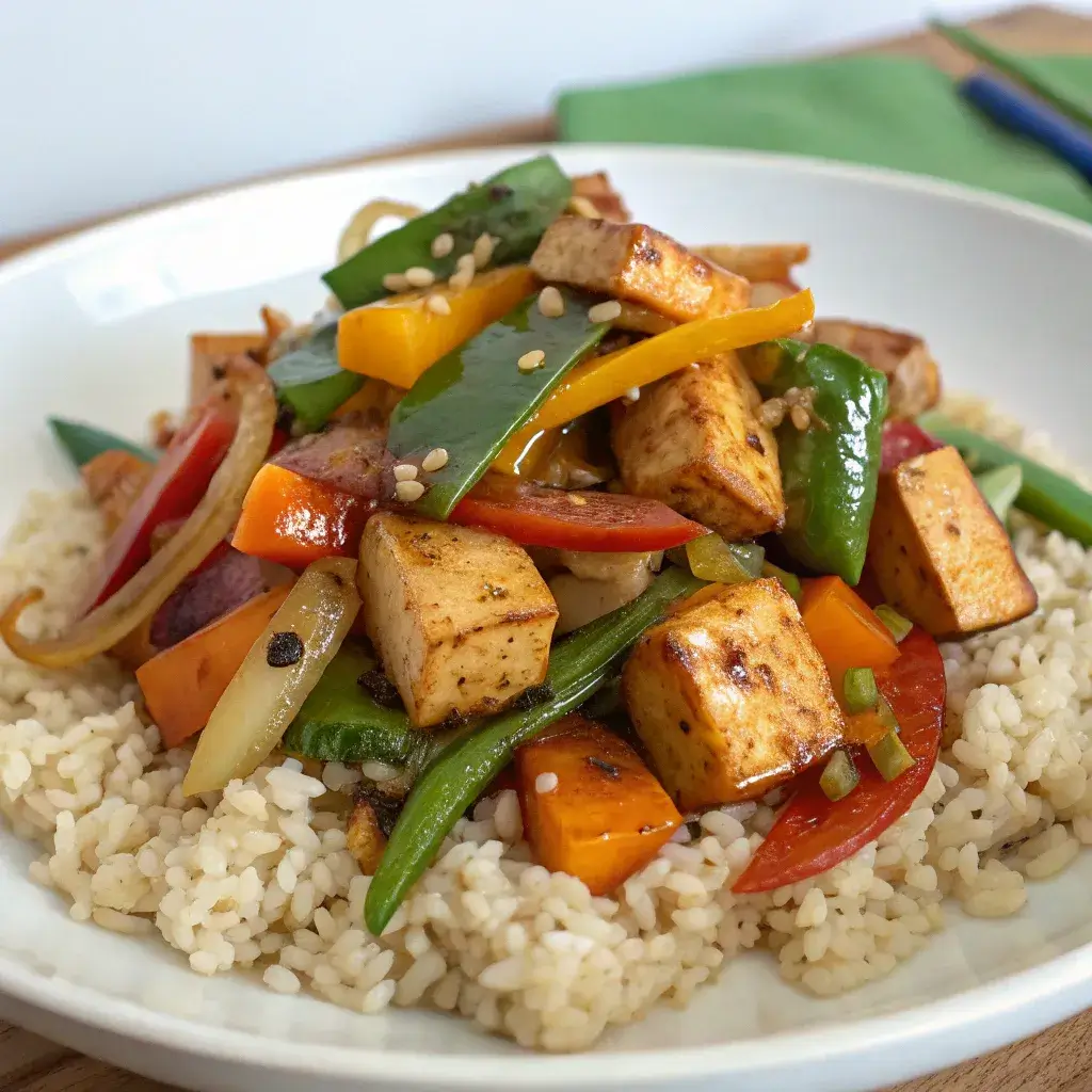 Zepbound diet plan natural stir-fry with tofu and vegetables