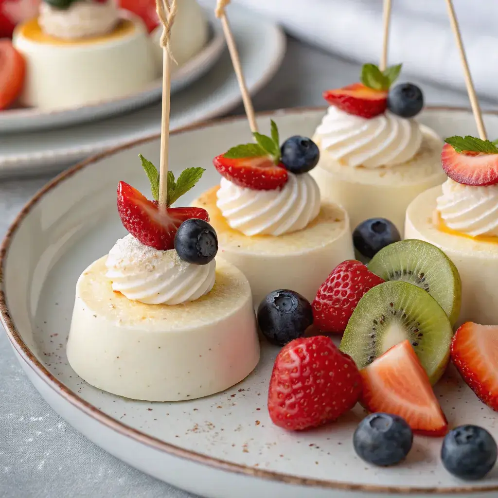 Naturally gluten-free desserts arranged on plate
