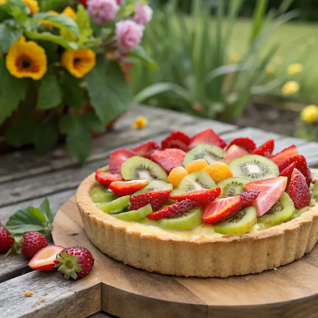 fruit pastry with pastry cream