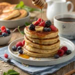 Healthy plantain pancake gluten-free breakfast recipe