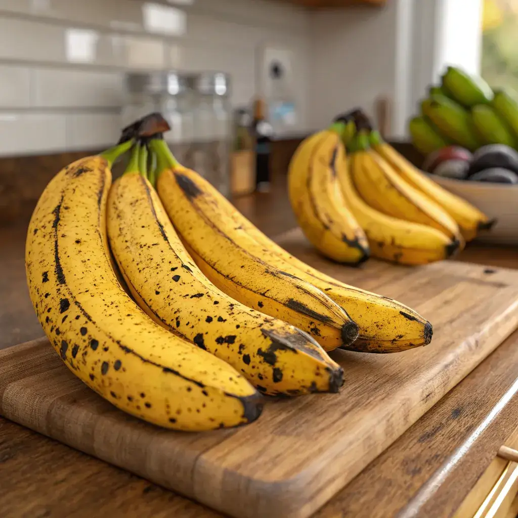 Ripe plantains for gluten-free plantain pancake