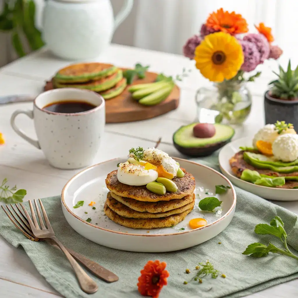 Savory plantain pancake gluten-free breakfast