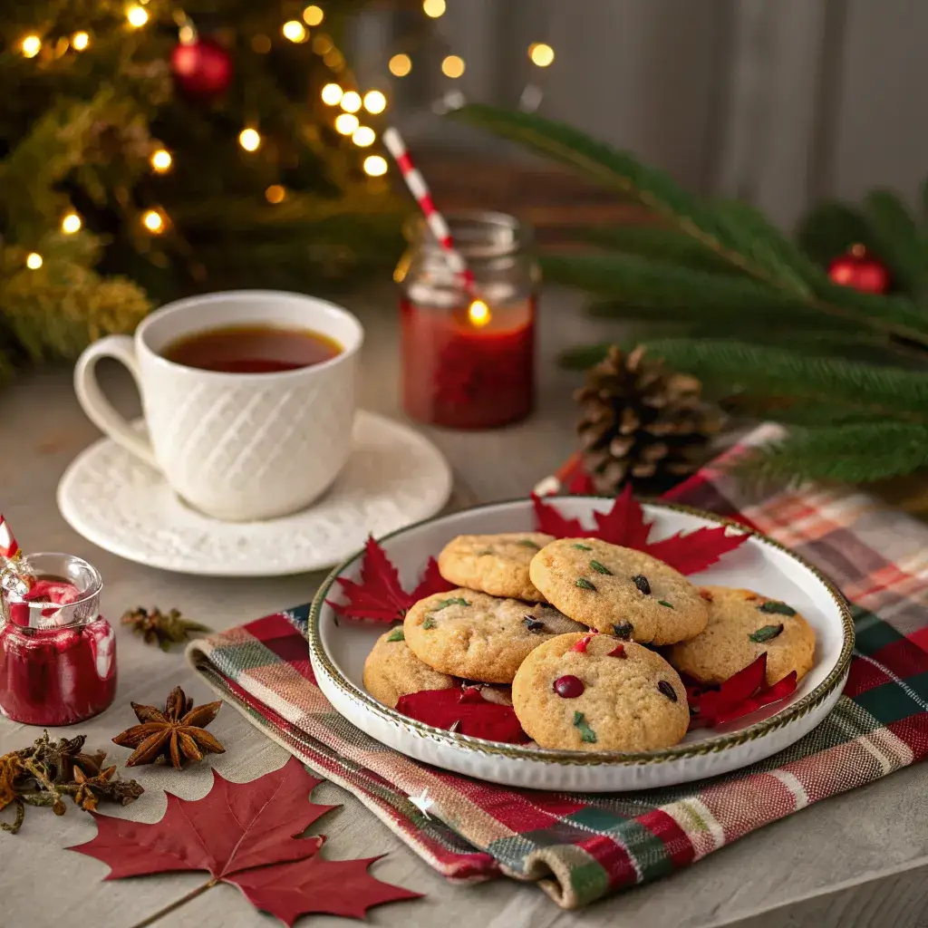 Canadian fruit cookies served during Christmas