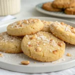 Homemade Macadamia Nut Shortbread Cookies fresh out of the oven