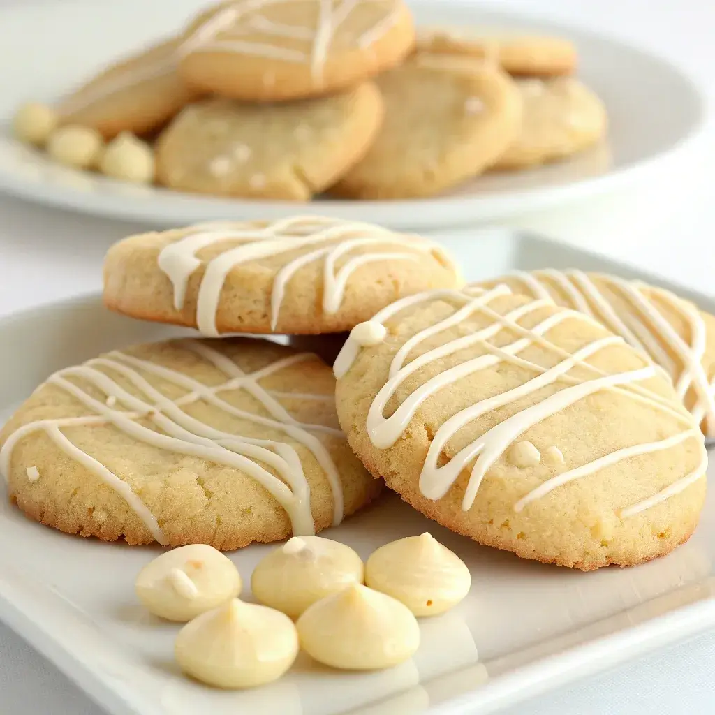 White chocolate macadamia nut shortbread cookies recipe