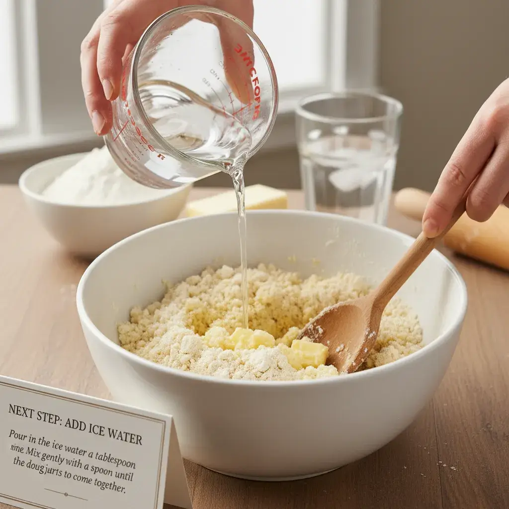 mixing-3-ingredient-pie-crust-dough