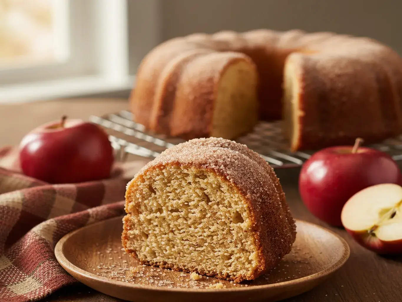 homemade-apple-cider-donut-cake-slice