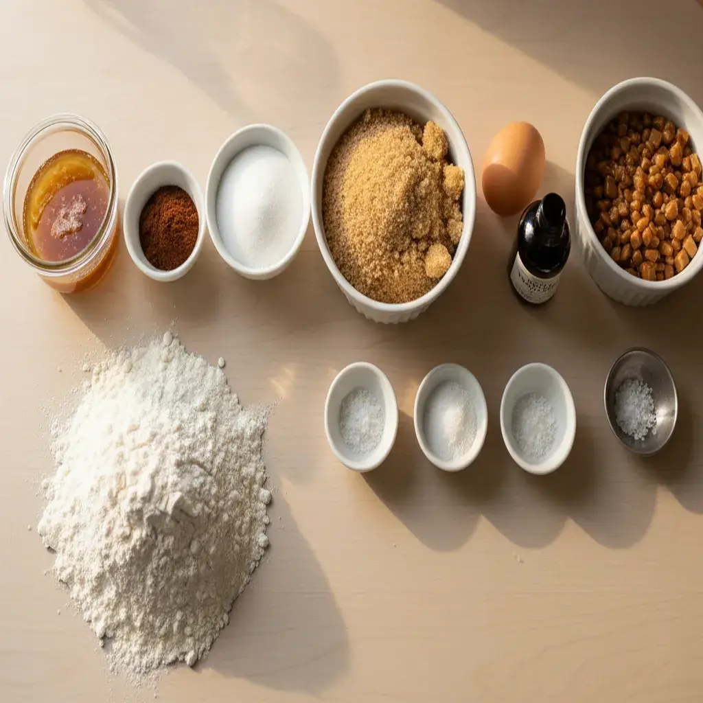 Brown Butter Coffee Toffee Cookies ingredient list