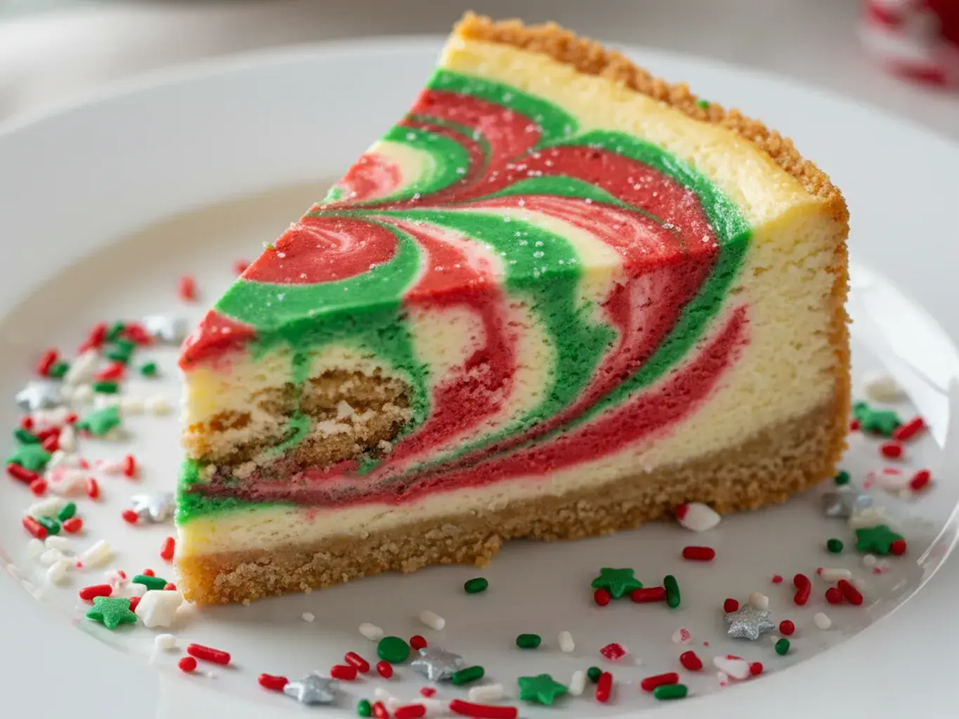 Christmas Sugar Cookie Cheesecake