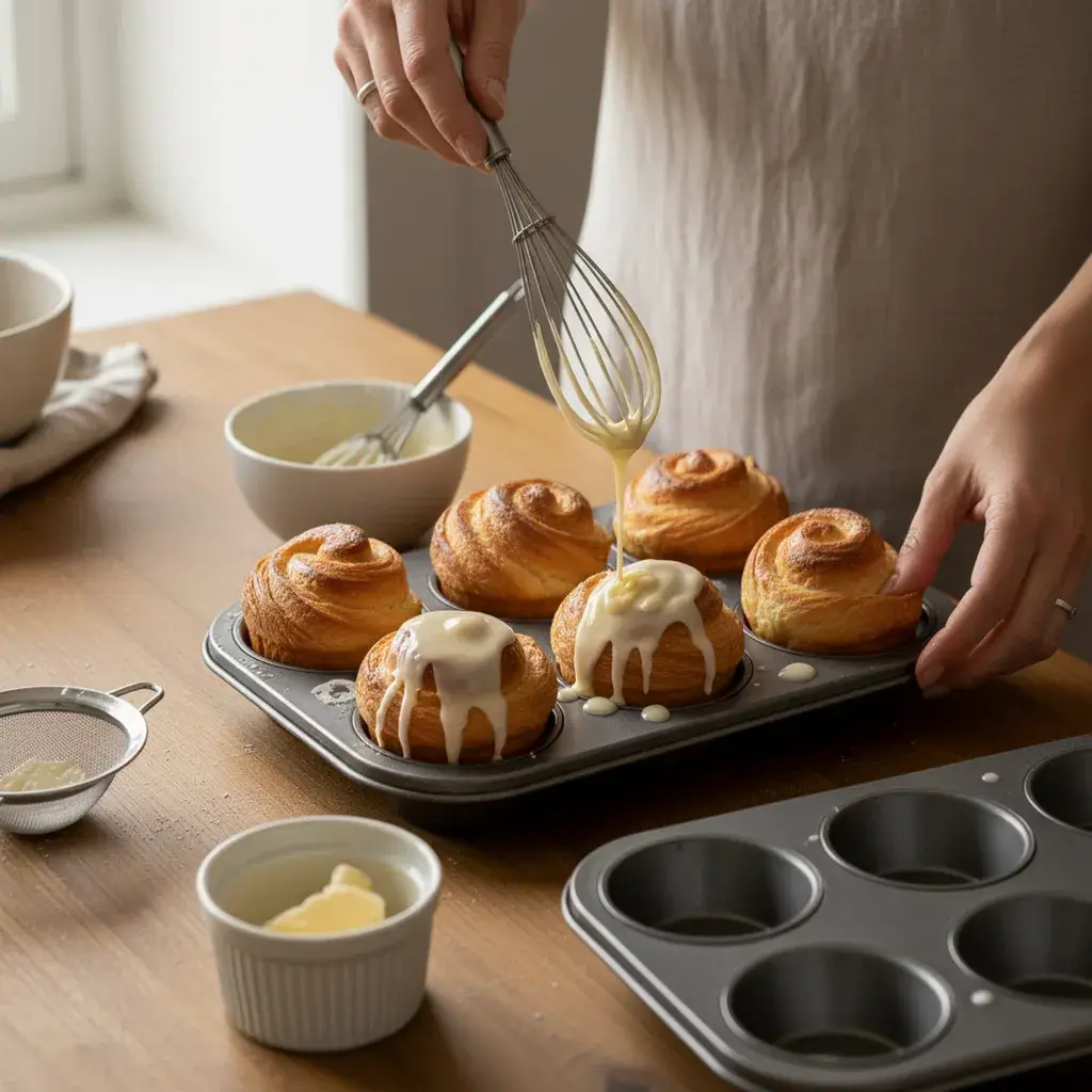assembling-peach-pie-cruffins-recipe