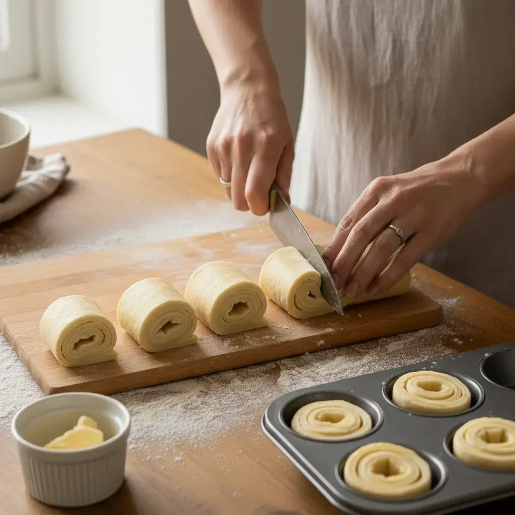 assembling-peach-pie-cruffins-recipe