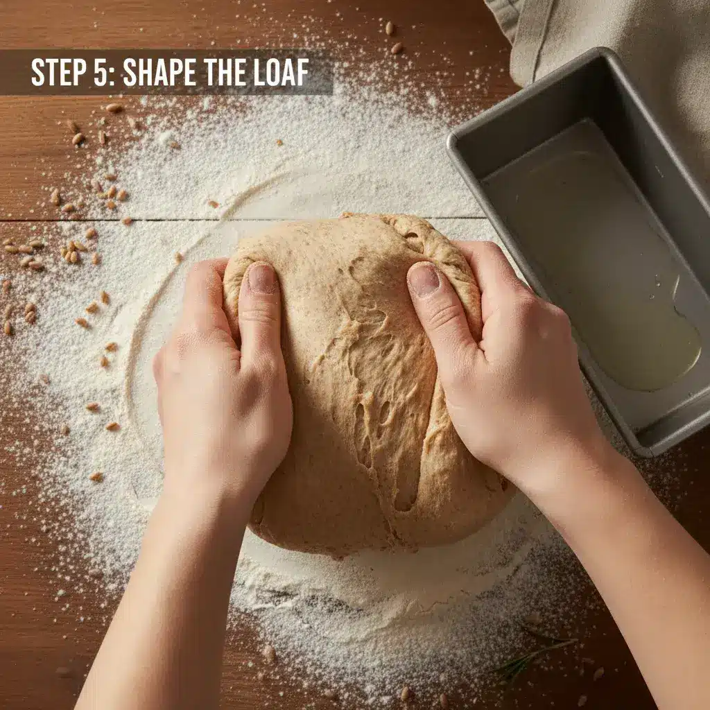 kneading-dough-for-easy-homemade-whole-wheat-bread