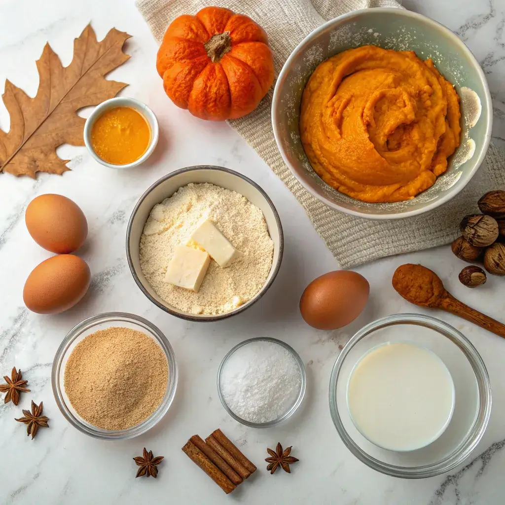 ingredients for Pumpkin Cornbread with Cinnamon Honey Butter