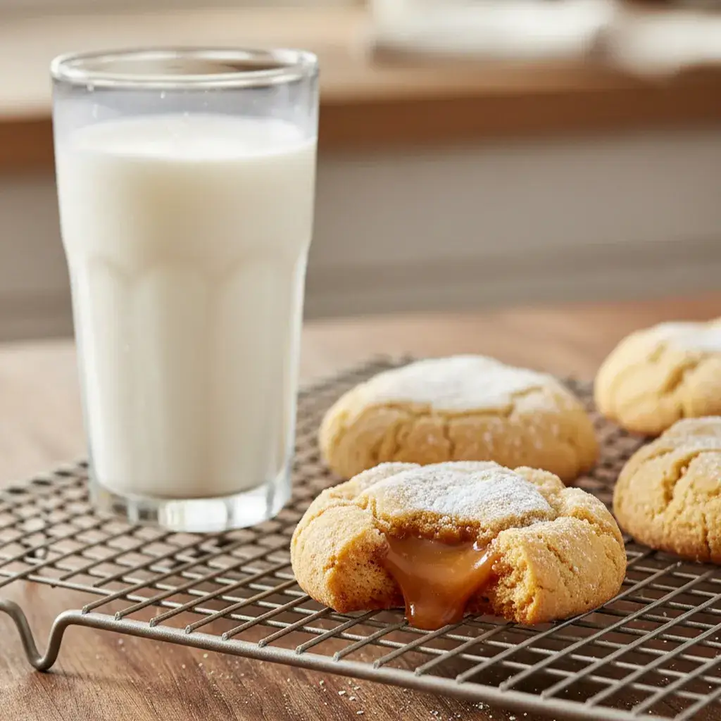 fresh-gluten-free-gooey-butter-cookie-with-milk