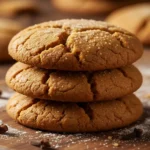 homemade-gingersnap-cookies-stack