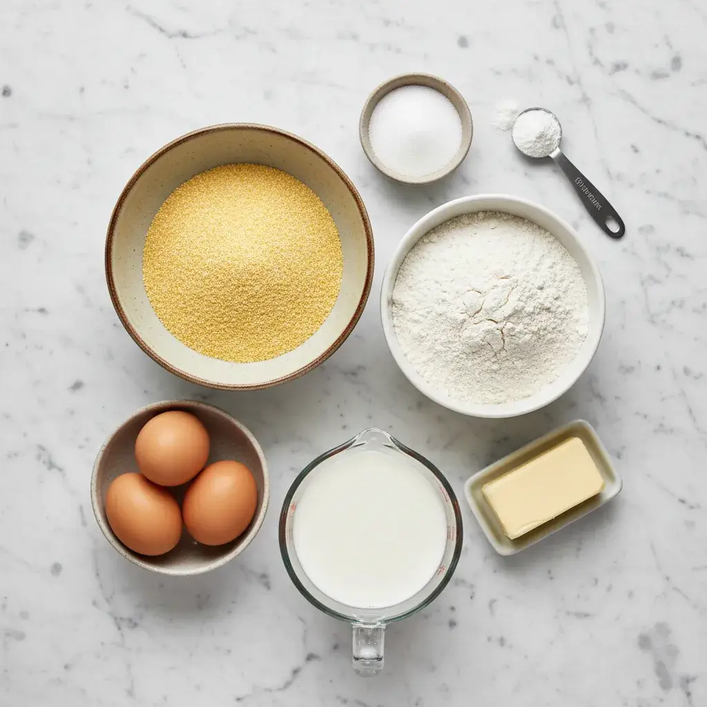 ingredients for gluten free cornbread recipe