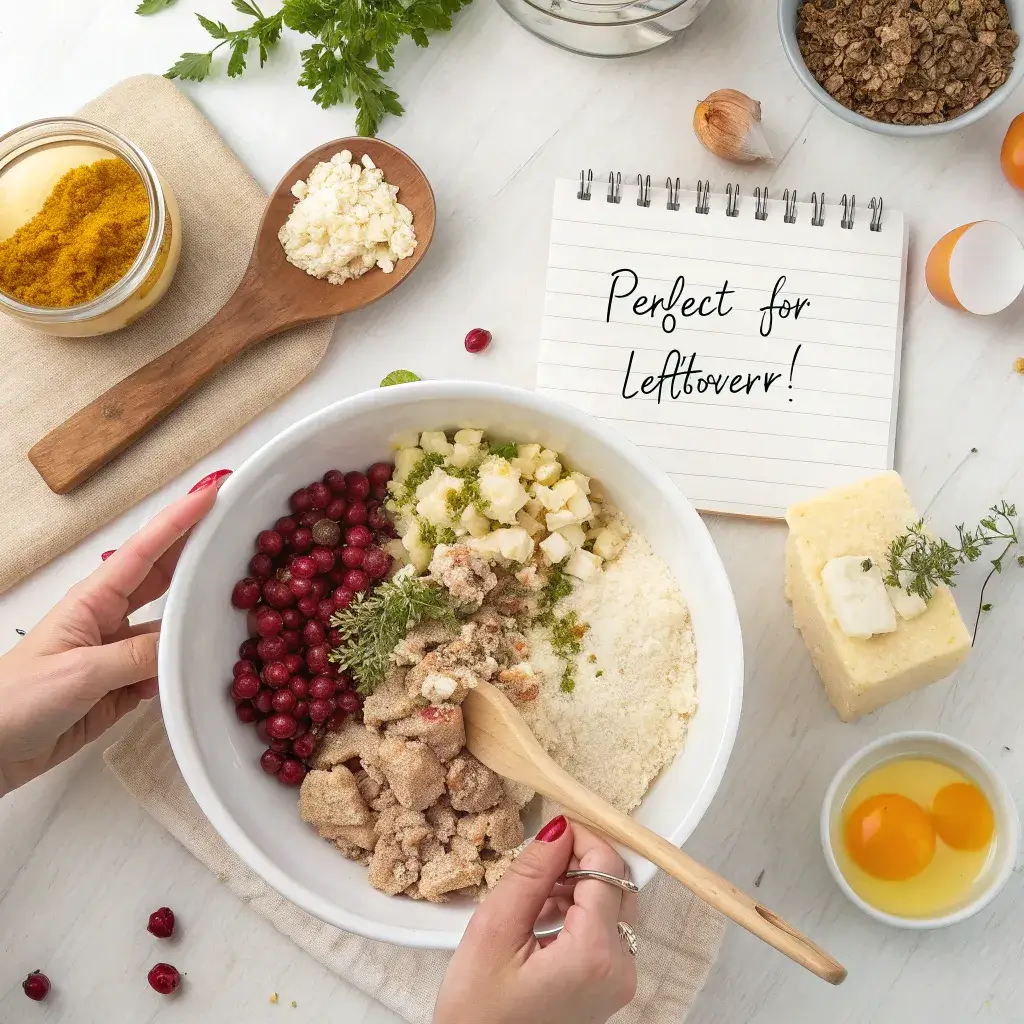 Cranberry & Turkey Stuffing Balls recipe