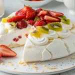 perfect easy pavlova recipe with berries