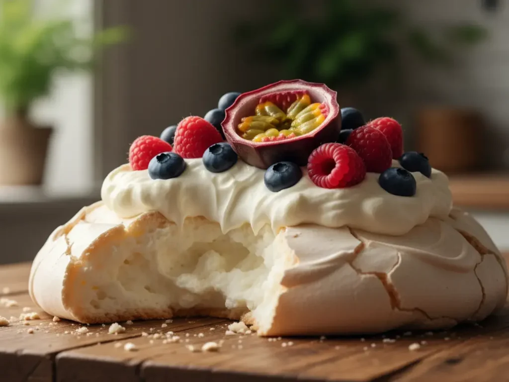 perfect easy pavlova recipe with berries