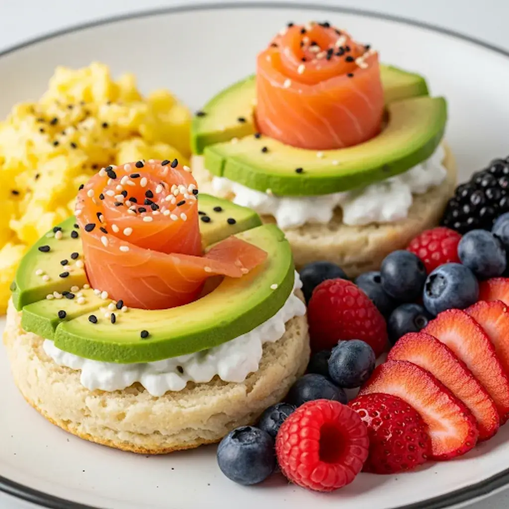 serving ideas for high-protein cottage cheese breakfast biscuits