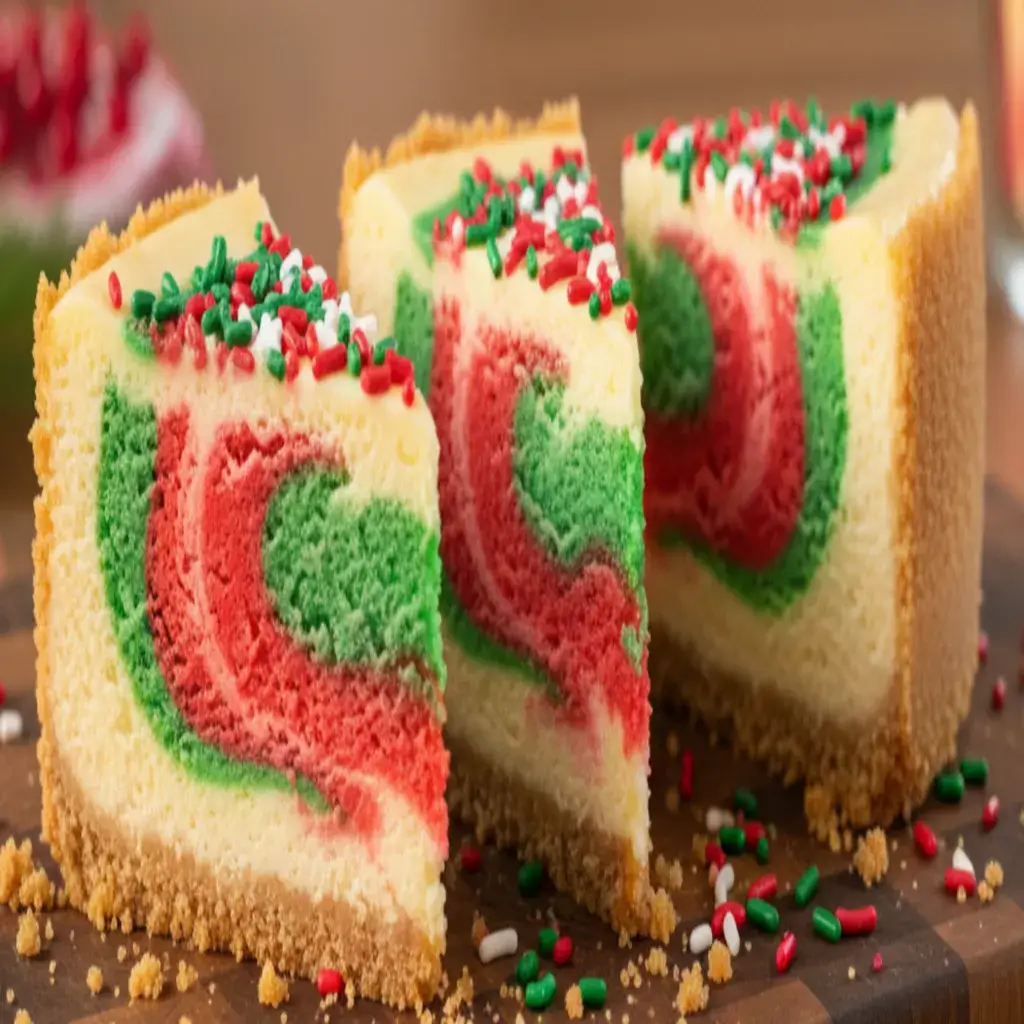 finished-christmas-sugar-cookie-cheesecake-decorated
