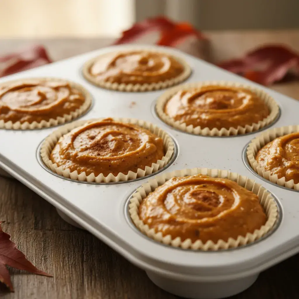 mooth blended batter for pumpkin cottage cheese muffins