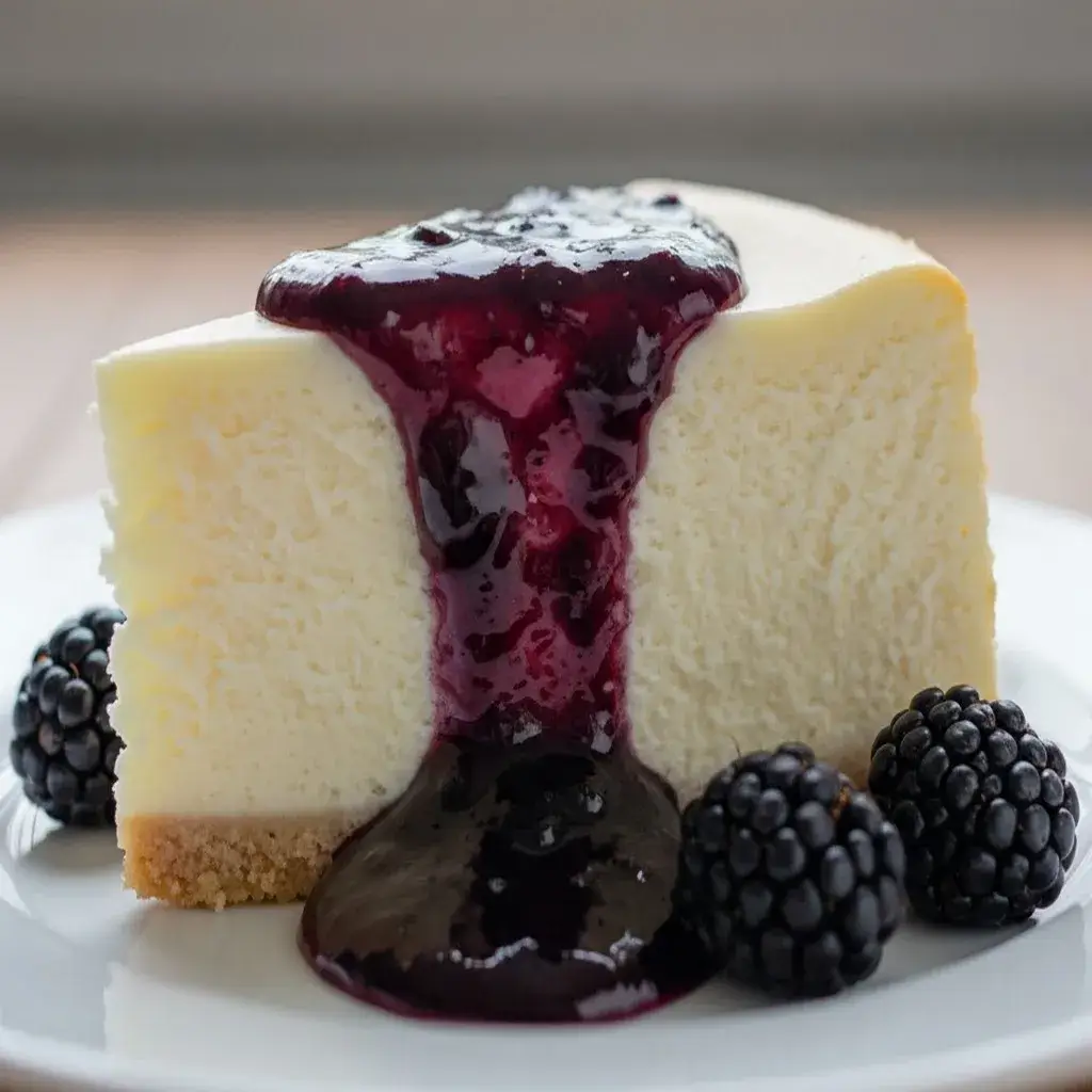 blackberry-pie-filling-on-cheesecake