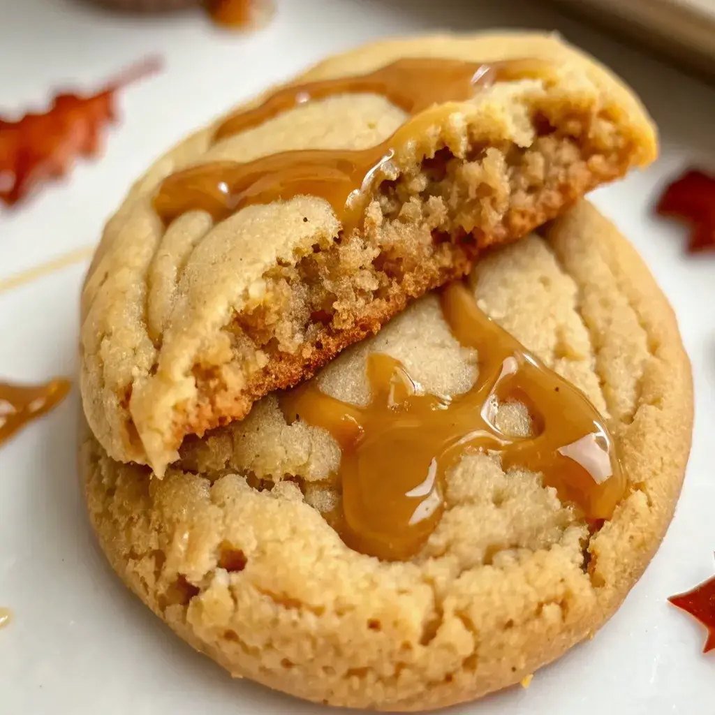 stack of soft brown sugar maple cookies