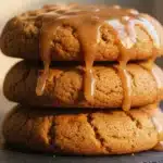 stack of soft brown sugar maple cookies