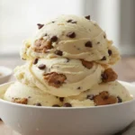 creamy homemade chocolate chip cookie dough ice cream