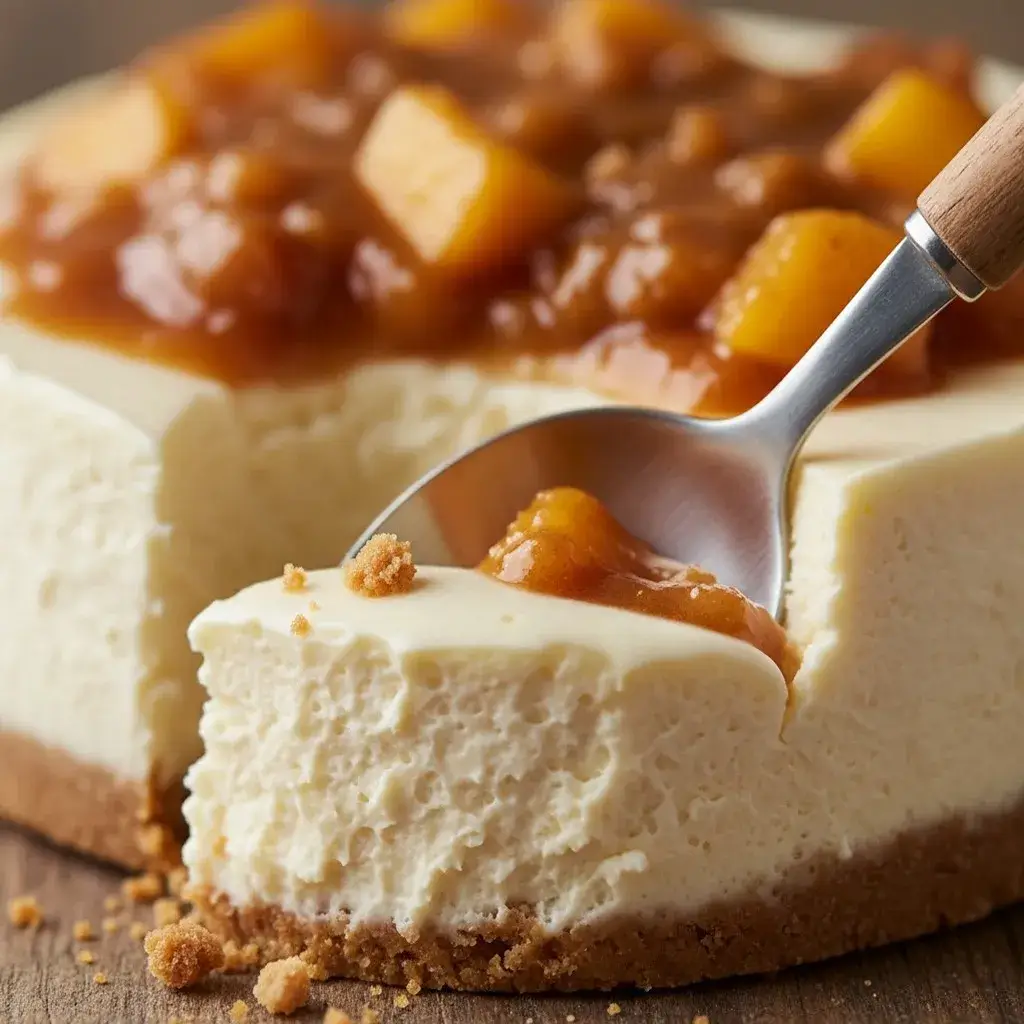 spiced peach topping for cobbler cheesecake recipe