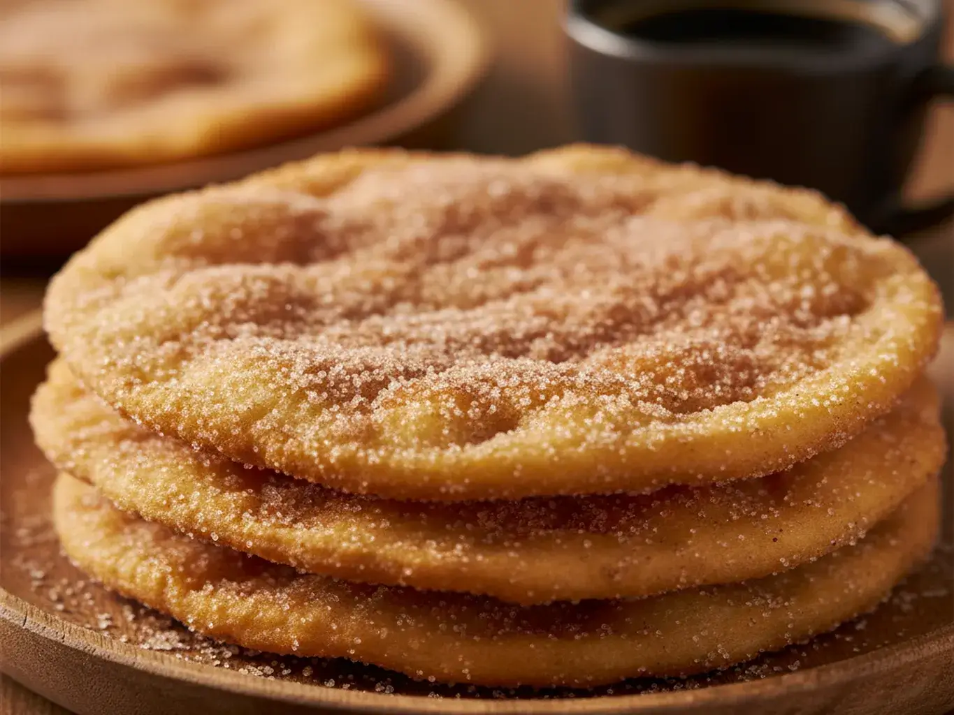 homemade-Traditional Buñuelos-stack